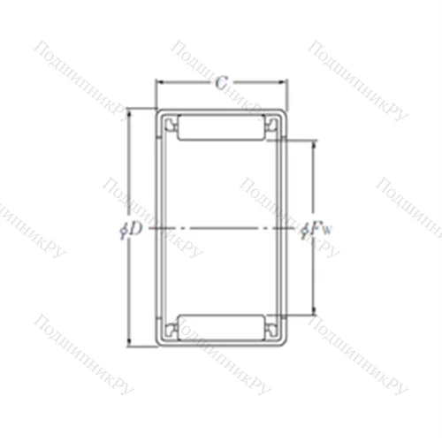 Подшипник игольчатый радиальный HMK 0820T 2