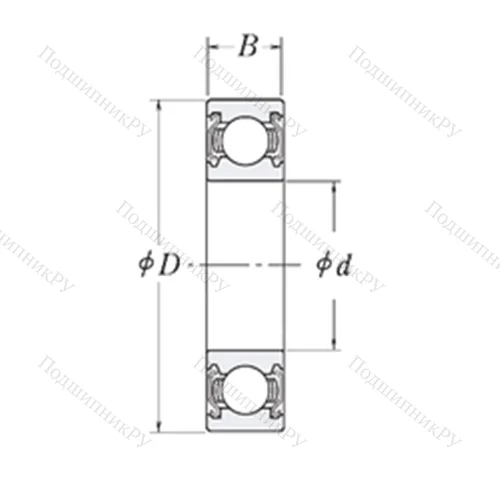 Подшипник шариковый радиальный MJ 1/2-2Z от производителя  RHP