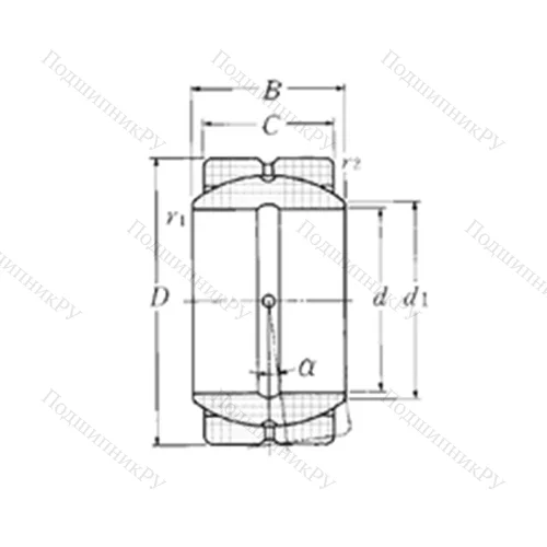 Подшипник скольжения сферический SA 4-100B от производителя  NTN
