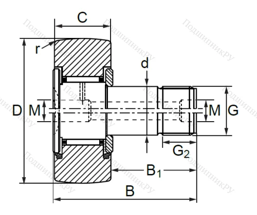 Опорный ролик  KR 40 PP в Ростове-на-Дону