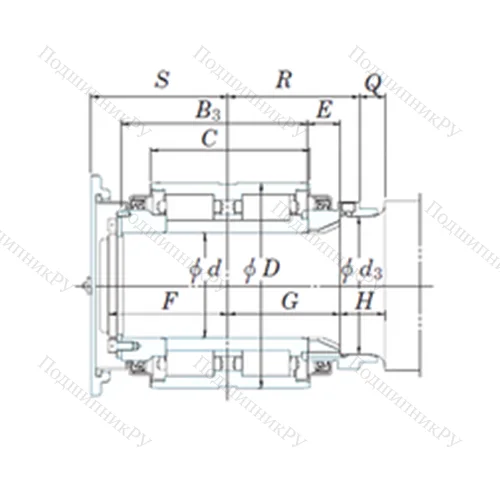 Подшипник роликовый радиальный JB 1199B