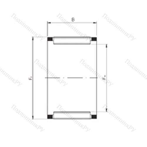 Подшипник игольчатый радиальный KZK 20X 26X 17