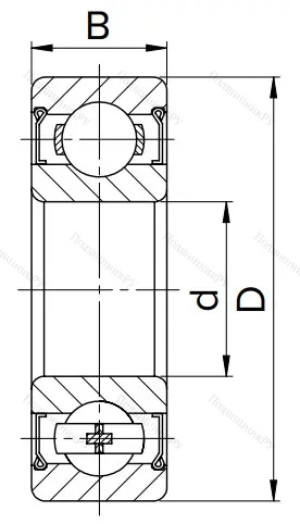 Шариковый однорядный подшипник 80102 (6002 ZZ) в Ростове-на-Дону