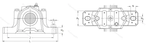 Подшипниковый корпус SNL 212 в Ростове-на-Дону Подшипниковый корпус SNL 212 в Ростове-на-Дону