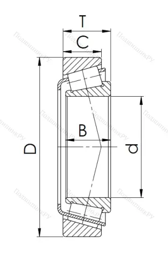 Конический роликовый подшипник 7518 (32218) BKCVEOSE4P в Ростове-на-Дону