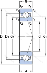 Подшипник 7020 ACE/HCP 4A в Ростове-на-Дону