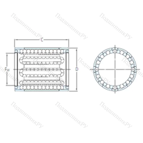 Подшипник шариковый линейный LBBR 16-2LS от производителя  SKF