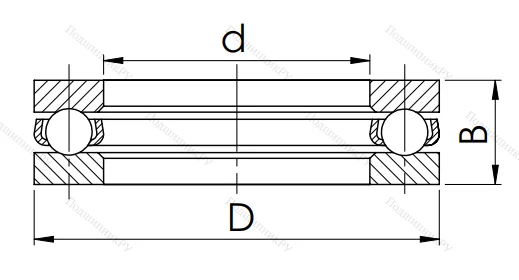Упорный шариковый подшипник 8124 (51124) в Ростове-на-Дону