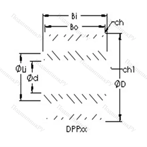 Подшипник шариковый радиальный DPP 8 от производителя  AST