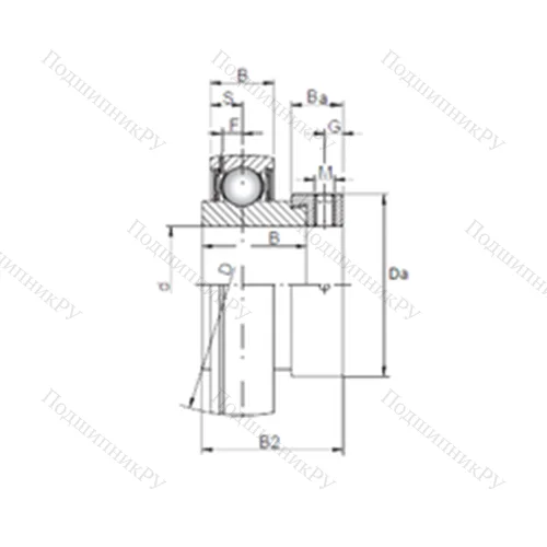 Подшипник шариковый радиальный SA 211 от производителя  CX