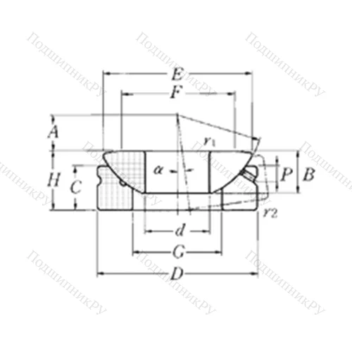 Подшипник скольжения сферический SAT 60 от производителя  NTN