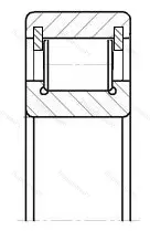 Подшипник  102211 (NCL 211) размер 55x100x21