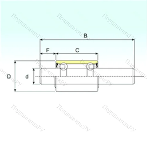 Подшипник шариковый радиальный WB 1630150 от производителя  ISB