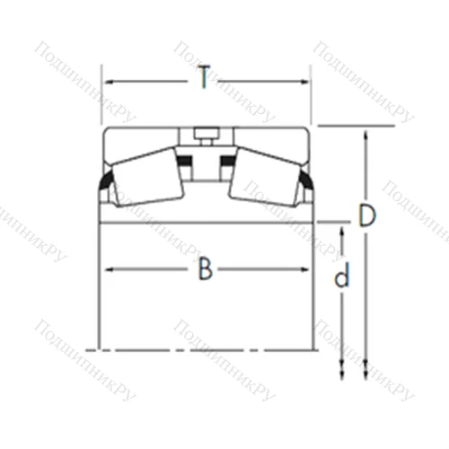 Подшипник роликовый радиально-упорный EE 420750D/421450+Y 4S-421450