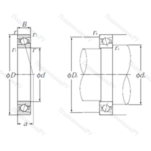 Подшипник шариковый радиально-упорный 5S-HSB 921C от производителя  NTN Подшипник шариковый радиально-упорный 5S-HSB 921C от производителя  NTN