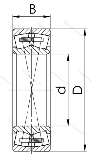 Сферический роликовый подшипник 3620 H (22320 MW 33) в Ростове-на-Дону