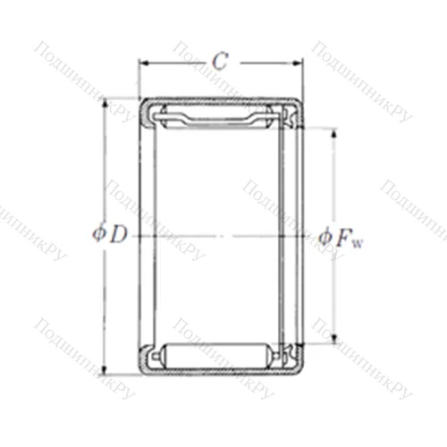 Подшипник игольчатый радиальный FJLT-1518