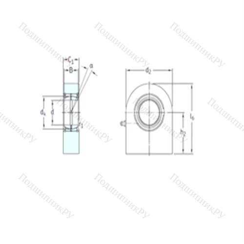 Подшипник скольжения сферический SCF 110ES от производителя  SKF Подшипник скольжения сферический SCF 110ES от производителя  SKF
