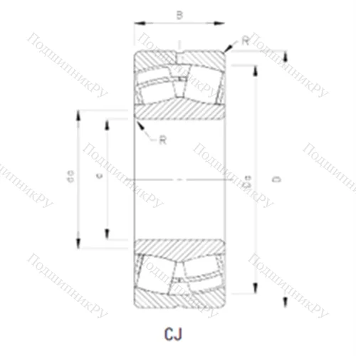 Подшипник роликовый радиальный самоцентрирующийся 22236CJ
