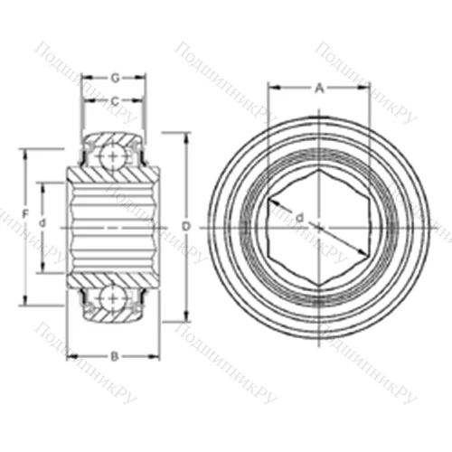 Подшипник шариковый радиальный 207KPPB 3 от производителя  TIMKEN