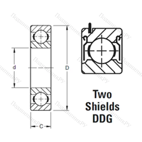 Подшипник шариковый радиальный 209KDDG