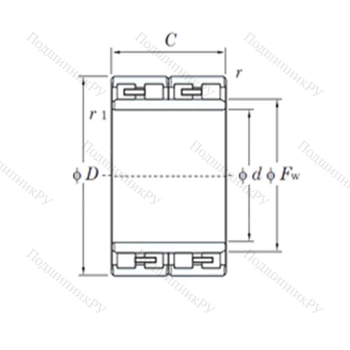 Подшипник роликовый радиальный 46FC 34260