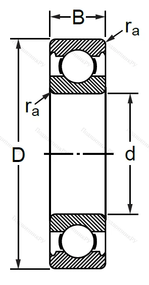 Шариковый однорядный подшипники 130 (6030 (BULK)) в Ростове-на-Дону