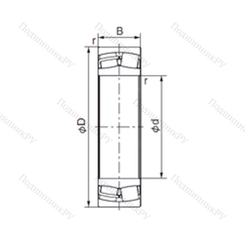 Подшипник роликовый радиальный 23126EX 1 от производителя  NACHI