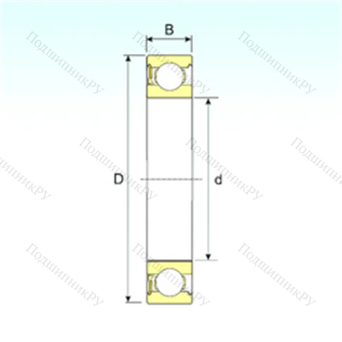 Подшипник шариковый радиальный 6015-RZ от производителя  ISB