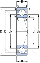 Подшипник 71821 ACD/P 4