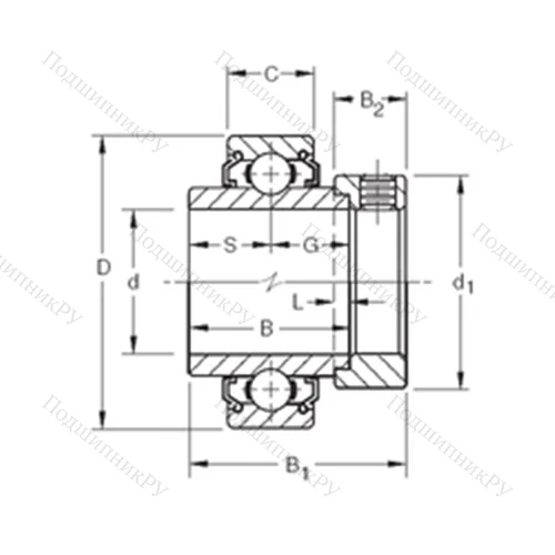 Подшипник шариковый радиальный 1112KLL