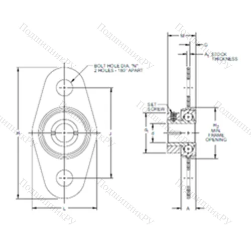 Подшипниковый узел шариковый радиальный S 5PPB 2 ST от производителя  TIMKEN