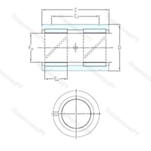 Подшипник скольжения линейный LPAR 30