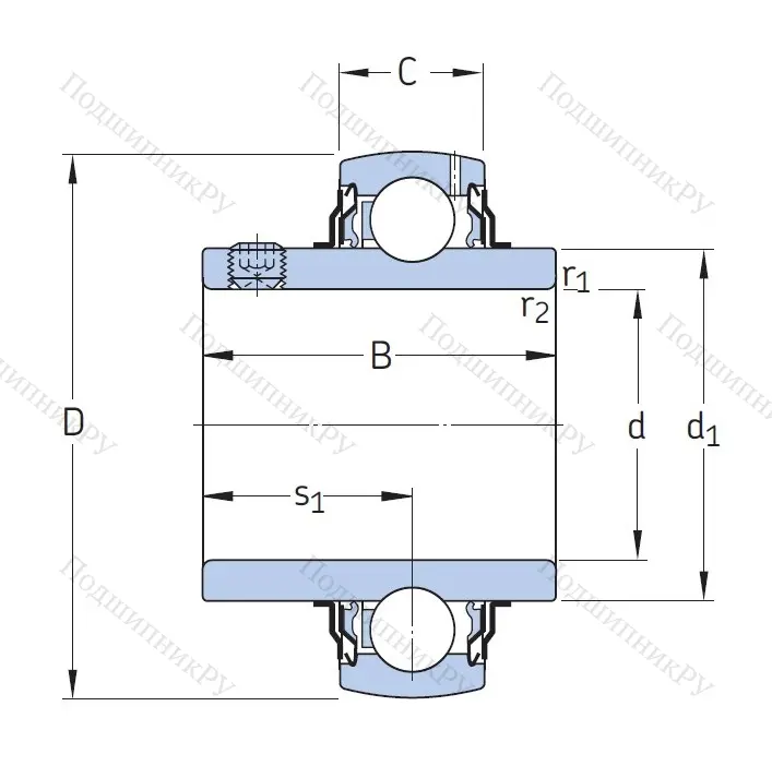 Корпусный подшипник YAR 206-2F в Ростове-на-Дону