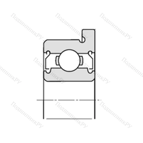 Подшипник шариковый радиальный F-W 684AZZ