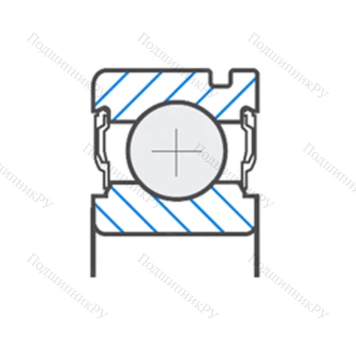 Подшипник шариковый радиальный AB 40838 от производителя  SNR