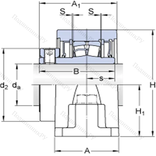 Стационарные роликоподшипниковые узлы (SKF ConCentra, для дюймовых валов) SYR 2 7/16 от производителя  SKF