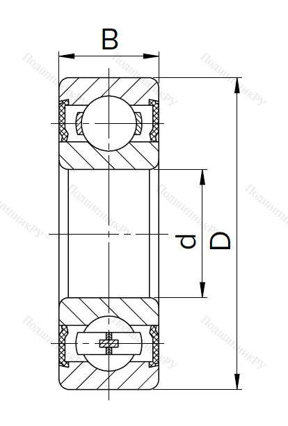 Миниатюрный шариковый подшипник 180023 T (623 2RST) PJGTX8ONAX в Ростове-на-Дону