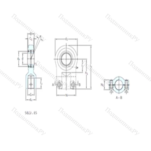 Подшипник скольжения сферический SILQG 63ES от производителя  SKF