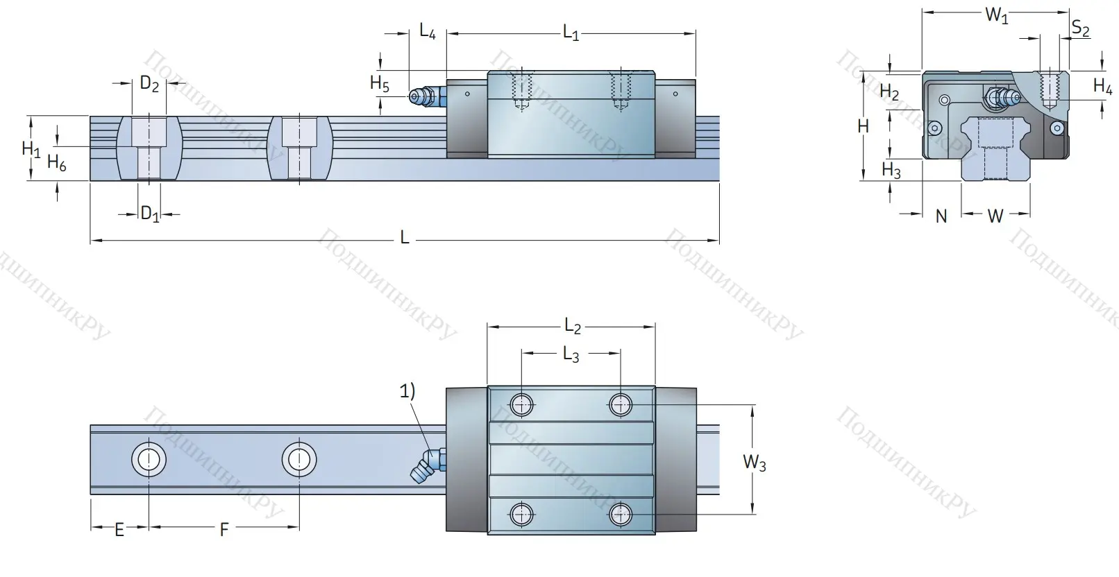 Каретка LLTHC 25 R-T 1 P 3 (M/P 010713) в Ростове-на-Дону