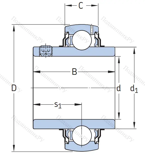 Корпусный подшипник YAR 206-104-2F 4L1PW7JKLE в Ростове-на-Дону