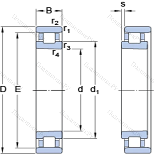 Прецизионные однорядные цилиндрические роликоподшипники N 1016 KPHA/HC 5SP от производителя  SKF