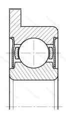 Подшипник  3880084 размер 4x9/10,3x4