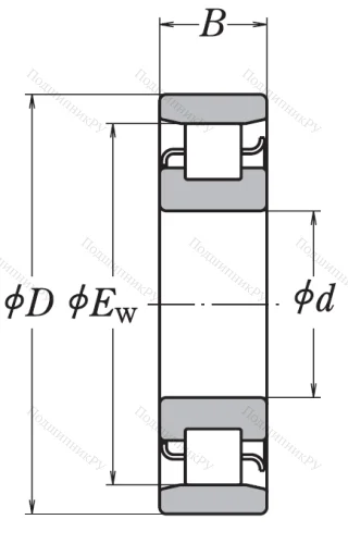 Роликовый цилиндрический подшипник N 203 W