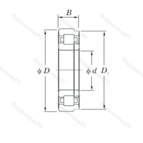 Подшипник роликовый радиальный NUP 2204R
