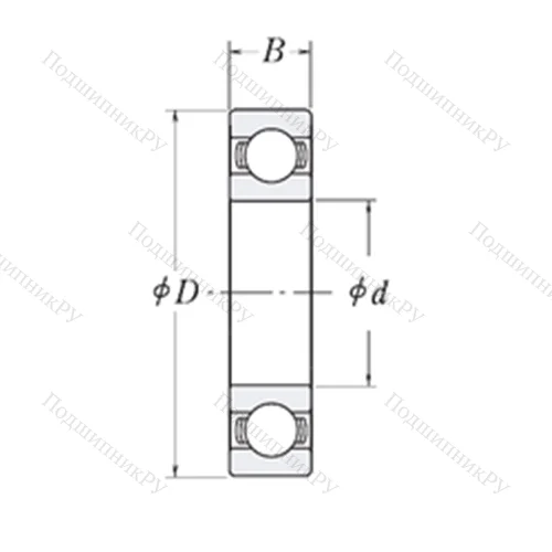 Подшипник шариковый радиальный LJ 1.3/8 от производителя  RHP