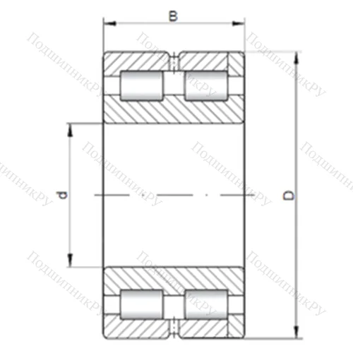 Подшипник роликовый радиальный NNC 4836 V от производителя  CX