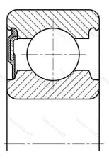 Подшипник  6312-RS (160312) размер 60x130x31 от производителя  SKF