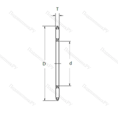 Подшипник игольчатый упорный FNTA-7095 от производителя  NSK