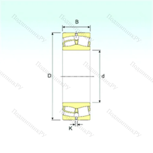 Подшипник роликовый радиальный самоцентрирующийся 22330 от производителя  ISB